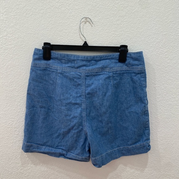 Anthropologie Pilcro Ella Tailored Denim Shorts size 10 - Picture 3 of 6